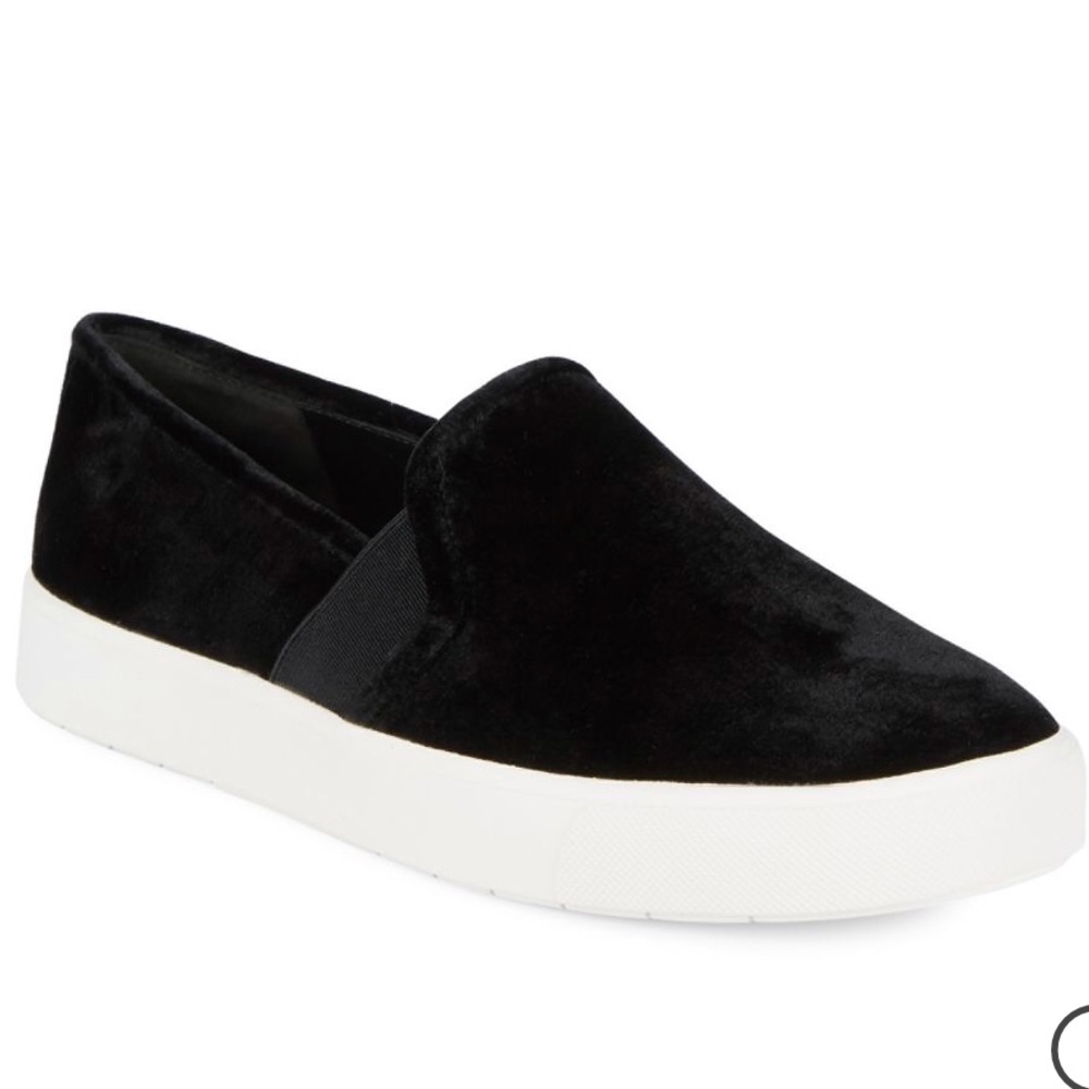 Vince black velvet BNWT sneakers